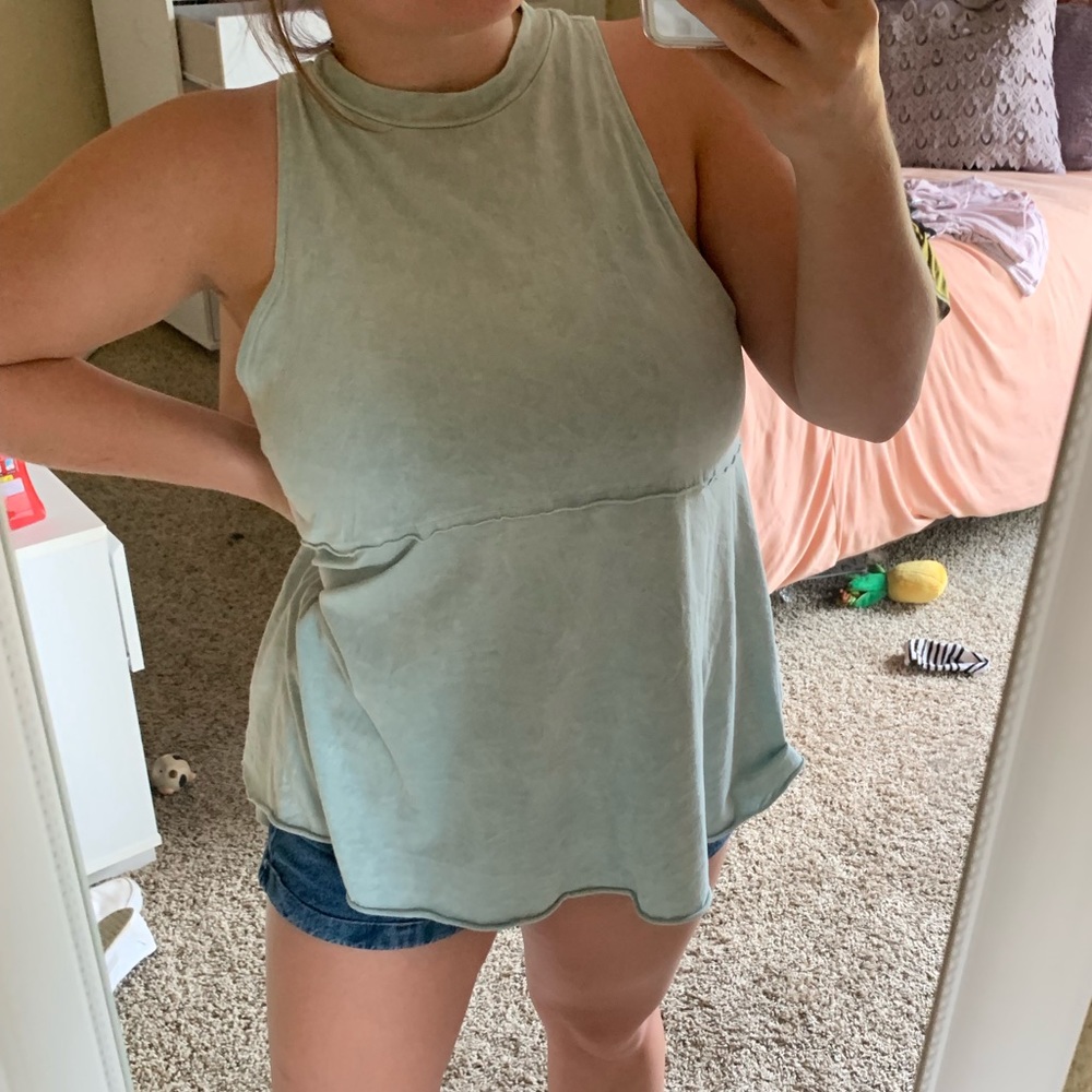 Blue tank